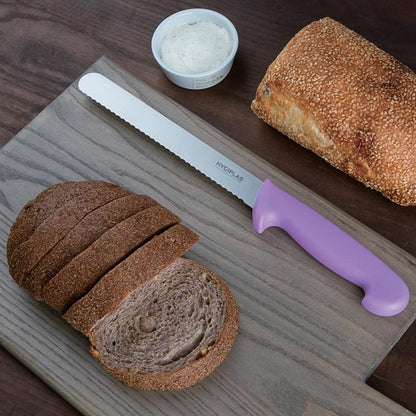 Hygiplas Bread Knife Purple 20cm fp731