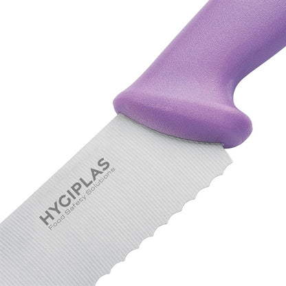 Hygiplas Serrated Pastry Knife Purple 25.4cm fp733