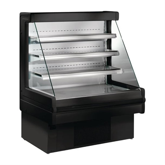 Zoin Mandy Low Profile Multi Deck Display Fridge Black 1500mm fp929-150