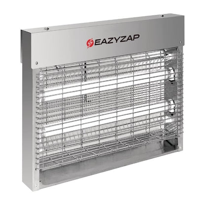Eazyzap Energy Efficient Stainless Steel LED Fly Killer 30m² fp983