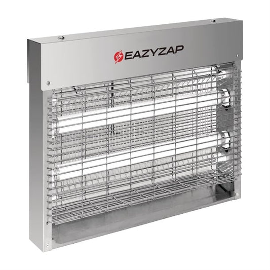 Eazyzap Energy Efficient Stainless Steel LED Fly Killer 30m² fp983