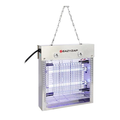 Eazyzap Energy Efficient Stainless Steel LED Fly Killer 30m² fp983