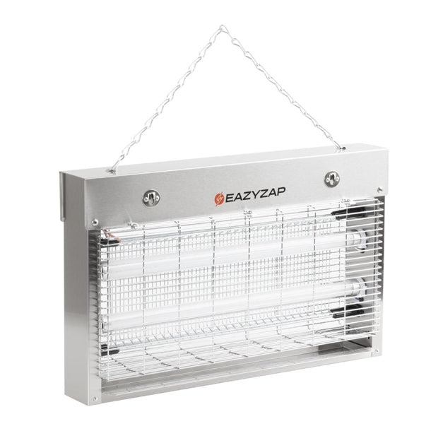 Eazyzap Energy Efficient Stainless Steel LED Fly Killer 100m² fp984