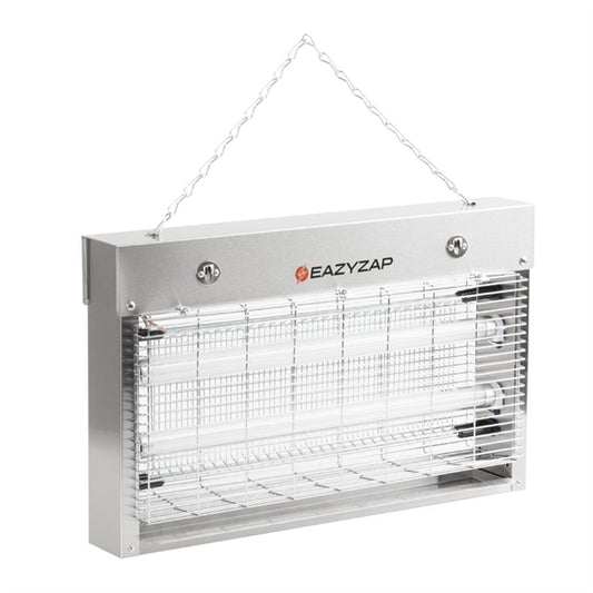 Eazyzap Energy Efficient Stainless Steel LED Fly Killer 100m² fp984