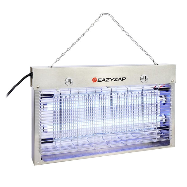 Eazyzap Energy Efficient Stainless Steel LED Fly Killer 100m² fp984