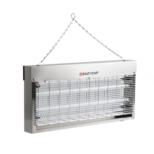 Eazyzap Energy Efficient Stainless Steel LED Fly Killer 150m² fp985
