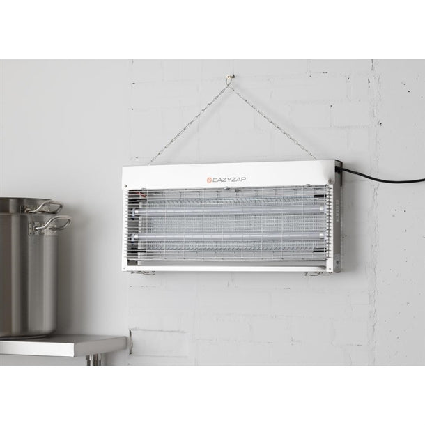 Eazyzap Energy Efficient Stainless Steel LED Fly Killer 150m² fp985