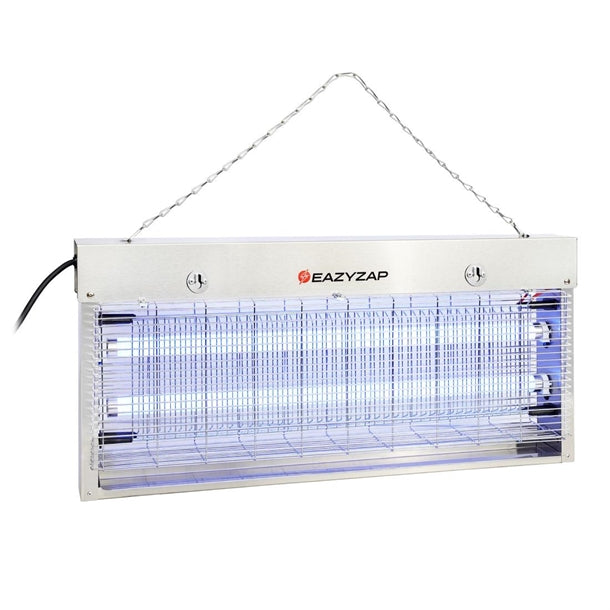 Eazyzap Energy Efficient Stainless Steel LED Fly Killer 150m² fp985
