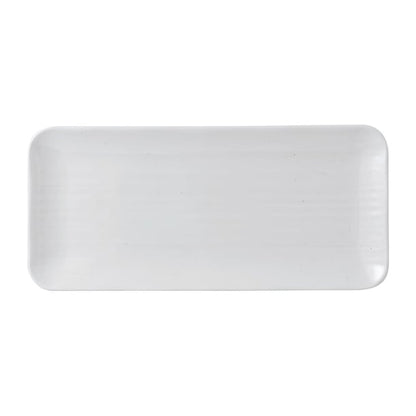 Dudson White Organic Rectangular Plates 346x156mm (6 Pack) fr075
