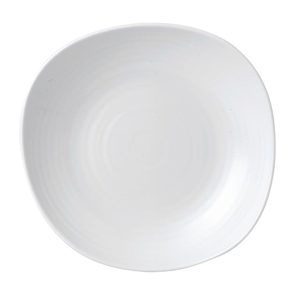 Dudson White Organic Coupe Wobbly Bowls 295mm (6 Pack) fr076