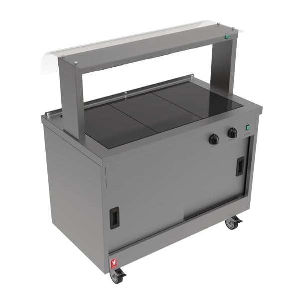 Falcon Hot Cupboard Servery Counter with Gantry FC3 p_fs014