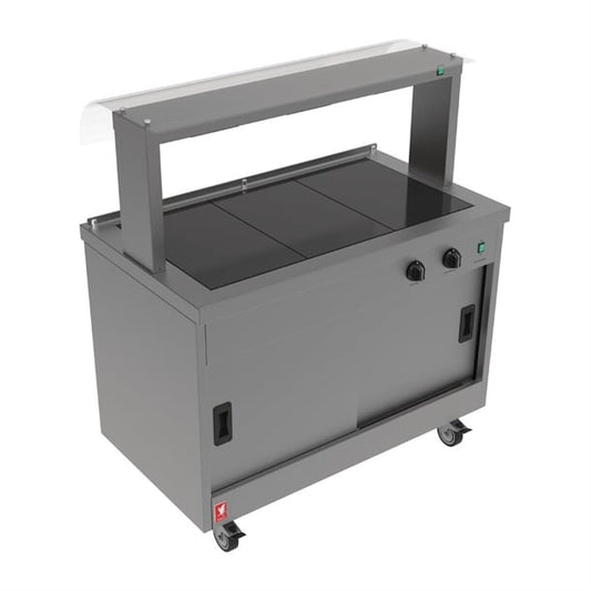 Falcon Hot Cupboard Servery Counter with Gantry FC3 p_fs014
