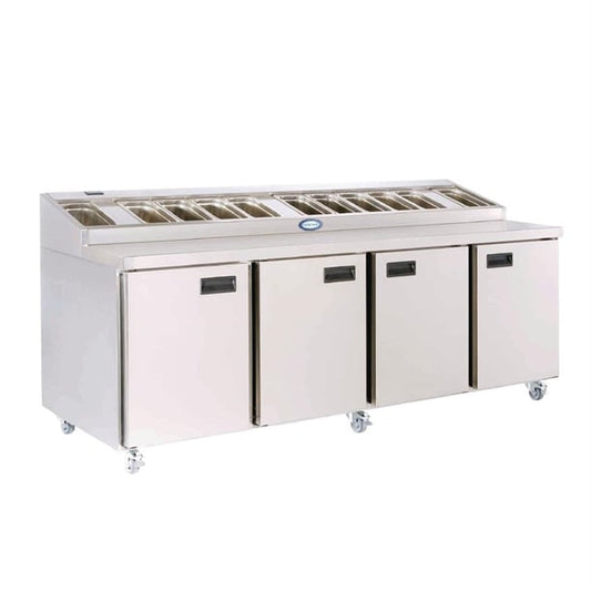 Foster Four Door Prep Counter Fridge FPS4HR fs107