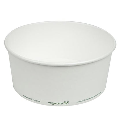 Vegware 185-Series Compostable Bon Appetit Wide PLA-lined Paper Food Bowls p_fs176