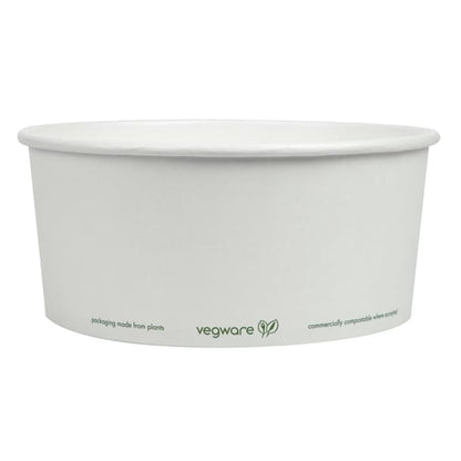 Vegware 185-Series Compostable Bon Appetit Wide PLA-lined Paper Food Bowls p_fs176