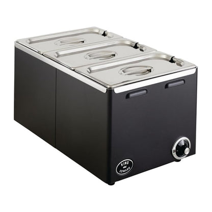 King Edward Wet and Dry Heat Bain Marie Black fs282