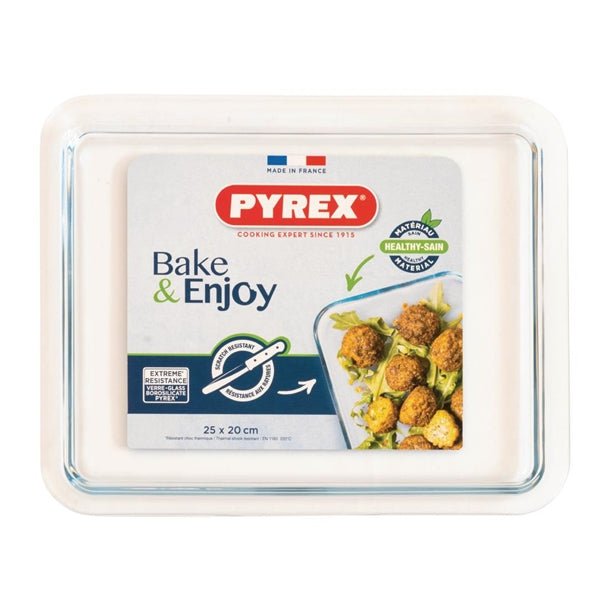 Pyrex Cook and Care Glass Tray 250x200mm fs362