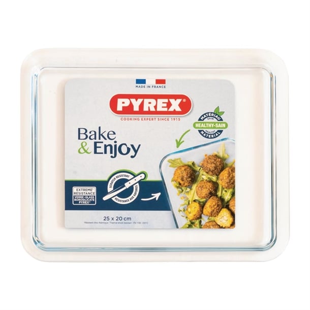 Pyrex Cook and Care Glass Tray 250x200mm fs362