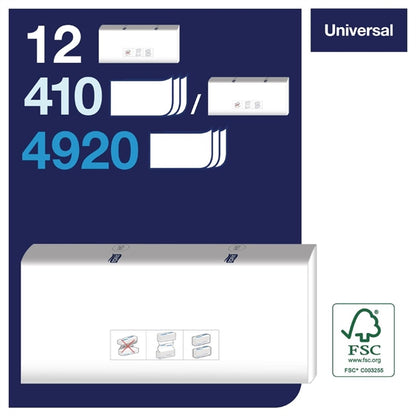 Tork PeakServe Continuous Paper Hand Towels White H5 (12 Pack) fs370