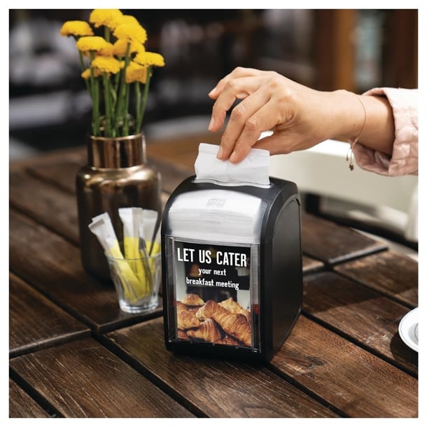 Tork Xpressnap Fit Tabletop Napkin Dispenser Black N14 fs374