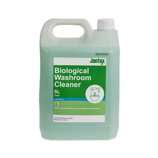 Jantex Green Biological Washroom Cleaner Concentrate 5Ltr fs400