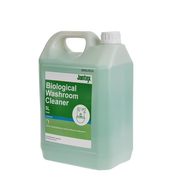 Jantex Green Biological Washroom Cleaner Concentrate 5Ltr fs400