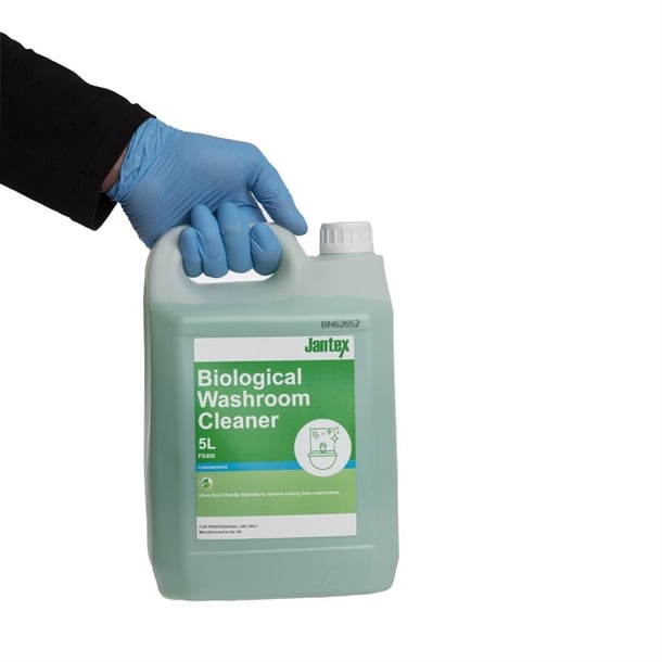 Jantex Green Biological Washroom Cleaner Concentrate 5Ltr fs400
