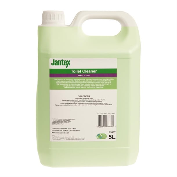 Jantex Green Toilet Cleaner Ready To Use 5Ltr fs407