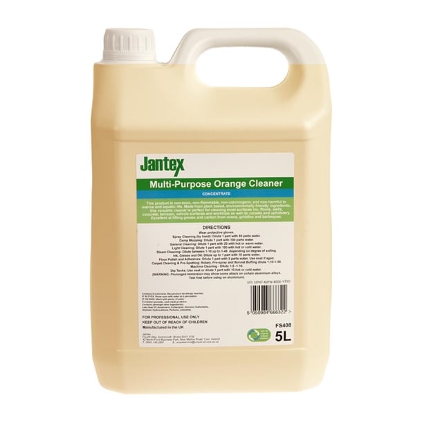Jantex Green Orange Multipurpose Cleaner Concentrate 5Ltr fs408