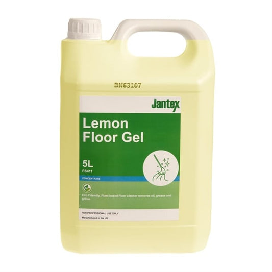 Jantex Green Lemon Floor Gel Cleaner Concentrate 5Ltr fs411