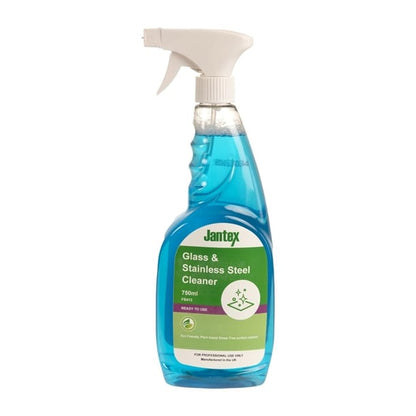 Jantex Green Glass and Stainless Steel Cleaner Ready To Use 750ml fs413