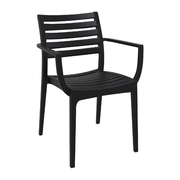 Artemis Arm Chair Black (2 Pack) fs445