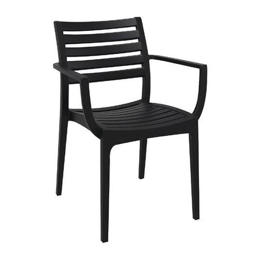 Artemis Arm Chair Black (2 Pack) fs445