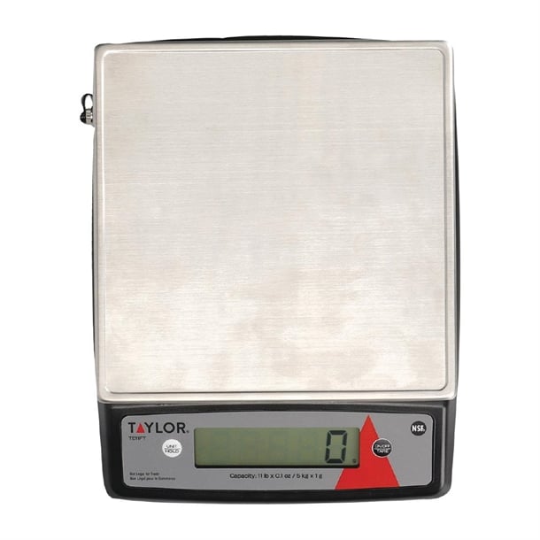 Taylor Stainless Steel Digital Portion Control Heavy Duty Kitchen Scale 5kg TE11FT fs594