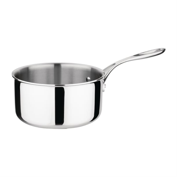 Vogue Stainless Steel Tri-Wall Saucepan 18cm fs666