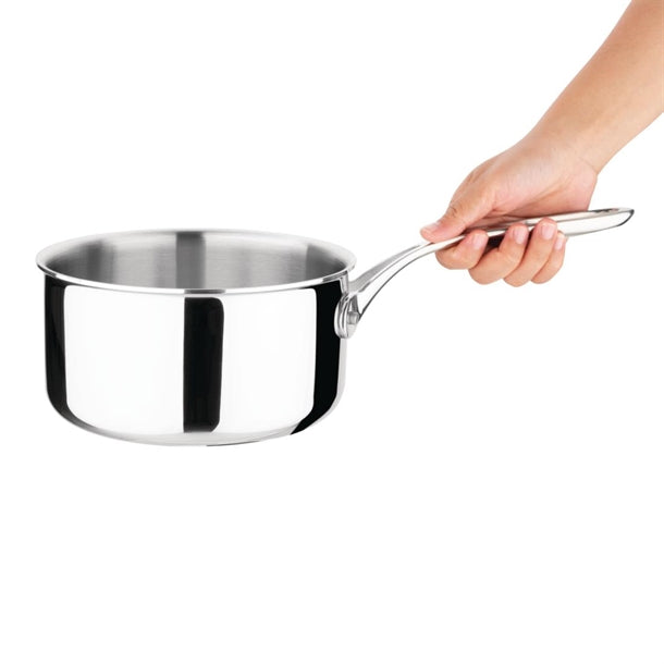 Vogue Stainless Steel Tri-Wall Saucepan 18cm fs666