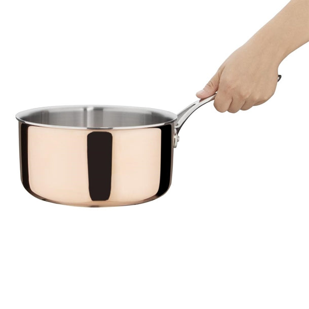 Vogue Copper Tri-Wall Saucepan 20cm fs667