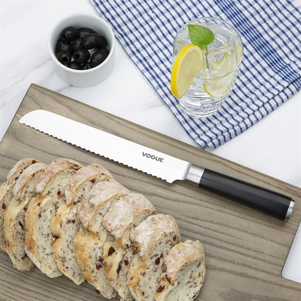 Vogue Bistro Bread Knife Black 20.5cm fs681