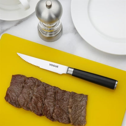 Vogue Bistro Serrated Knife Black 12cm fs683