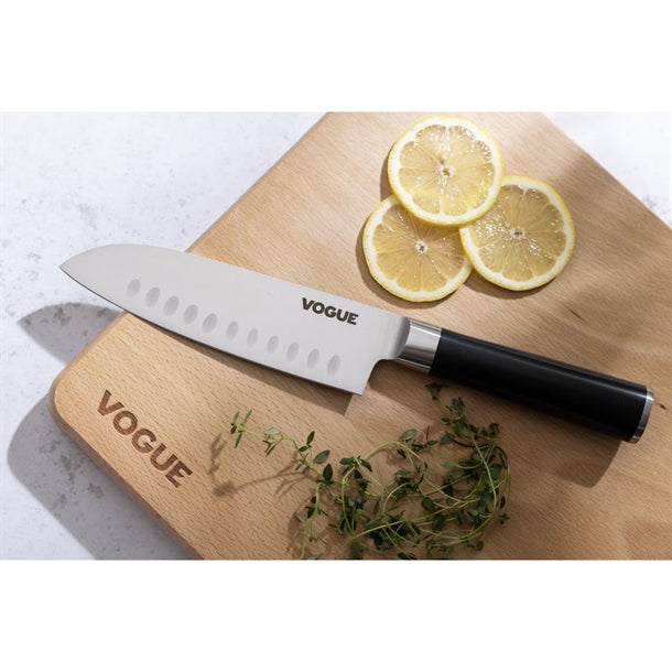 Vogue Bistro Santoku Knife Black 17.9cm fs686