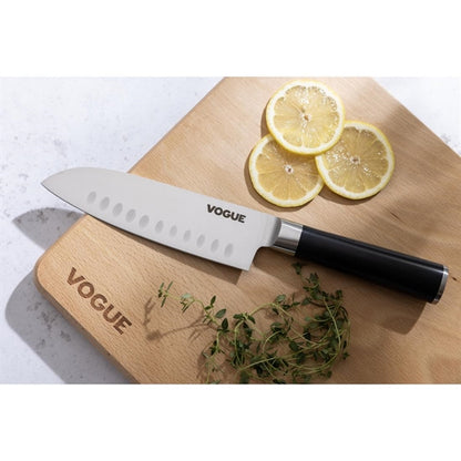 Vogue Bistro Santoku Knife Black 17.9cm fs686