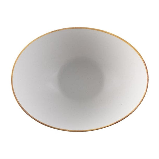 Churchill Melamine Stonecast Moonstone Buffet Bowl 360mm (2 Pack) fs910