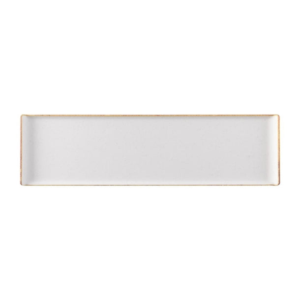 Churchill Melamine Stonecast Rectangular Buffet Tray 559x152mm (4 Pack) fs911