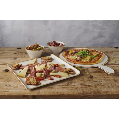 Churchill Melamine Stonecast Square Buffet Tray 303x 303mm (4 Pack) fs914