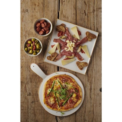 Churchill Melamine Stonecast Square Buffet Tray 303x 303mm (4 Pack) fs914