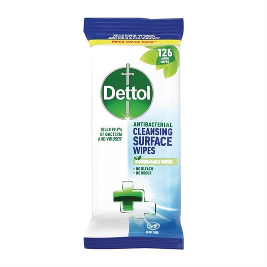 Dettol Antibacterial Surface Cleaning Wipes (126 Pack) ft011