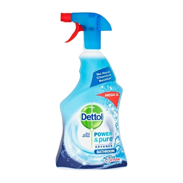 Dettol Power and Pure Advance Bathroom Cleaner Ready To Use 1Ltr ft019