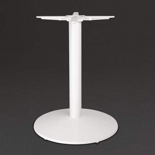 Bolero Cast Iron Round Table Base White ft029