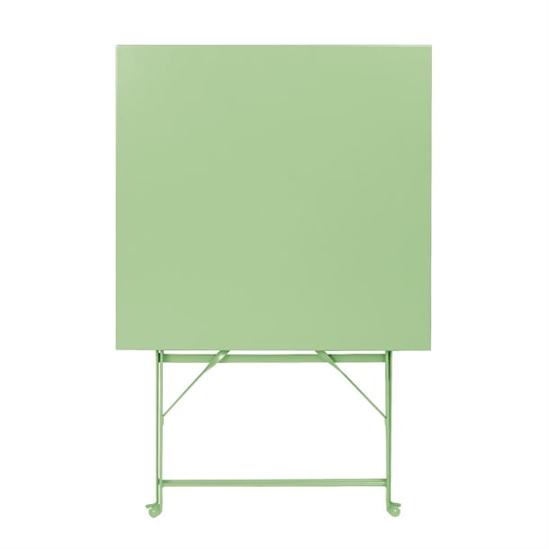 Bolero Perth Light Green Pavement Style Steel Table Square 600mm ft271