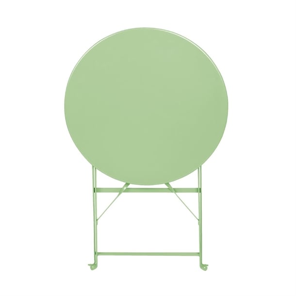 Bolero Perth Light Green Pavement Style Steel Table Round 600mm ft272